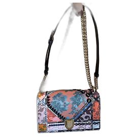 Bolsa Dior Diorama Flap em Jacquard Patchwork Multicolorida Multicor