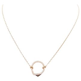 NEUF COLLIER REPOSSI ANTIFER PENDENTIF EN OR ROSE 18K DIAMANTS NECKLACE Doré