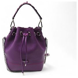 NEUE LANCEL NINON EIMER TASCHE S A10922 LILA LEDER MIT SCHULTERGURT Lila