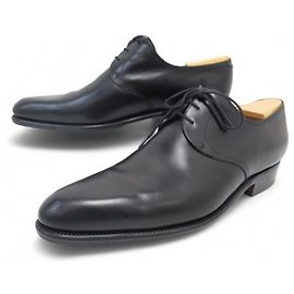 SCARPE JM WESTON 449 DERBY 3 OCCHI 9.5D 43.5 CUOIO ALBERI Nero