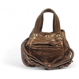 JEROME DREYFUSS BILLY NANO BRONZE SEQUIN SHOULDER BAG Bronze