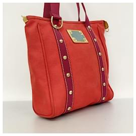 Louis Vuitton-Louis Vuitton Antigua Cabas MM Tote Bag-Red