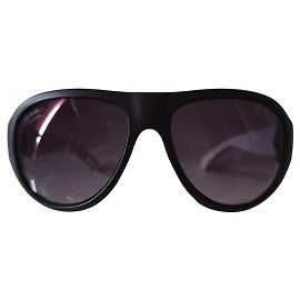 Chanel Aviator Sunglasses Black Black