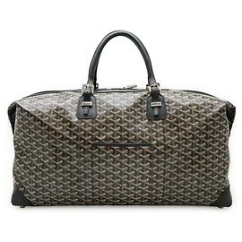 Sac Boston Boeing 55 Goyard Marron Noir Blanc