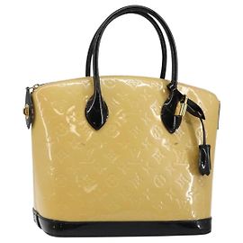Borsa Lockit Louis Vuitton Monogram Vernis PM Beige