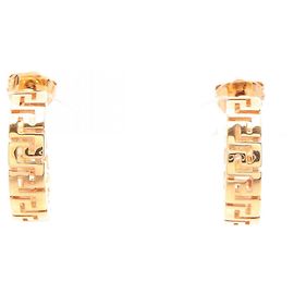Pendientes de media aro Greca de Versace Dorado