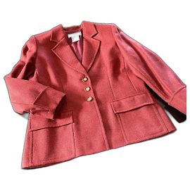 Yves Saint Laurent Terno e saia Vermelho Laranja