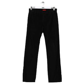 Prada Schwarze gerade Baumwollhose Schwarz