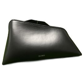 Die Attico Borsa Medium Pochette Tasche 8:30 PM aus schwarzem Leder Schwarz