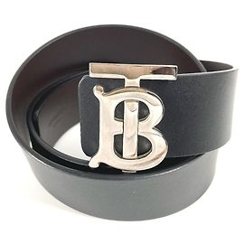 Cinto com fivela logo TB da Burberry Preto