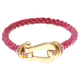 Bracciale charm Fred Force 10 in oro rosa e zaffiro D'oro