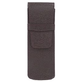 Estojo para caneta Louis Vuitton Taiga M64866 Marrom