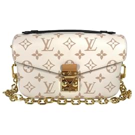 Louis Vuitton-Louis Vuitton Monogram Pochette Metis EW Bag-Beige,Other
