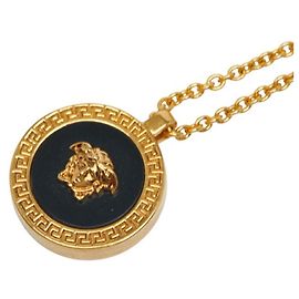 Colar de Ouro Plated Medusa Versace Dourado