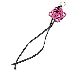 Chaveiro com logo Anagram LOEWE Preto Rosa