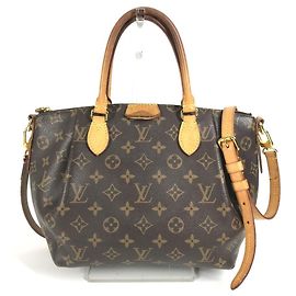 Sac à main Louis Vuitton Monogram Turen PM Marron Monogramme