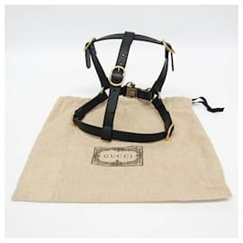 Gucci-Gucci Interlocking G Dog Harness-Black