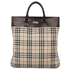 Bolsa tote em nylon Nova Check da Burberry Bege