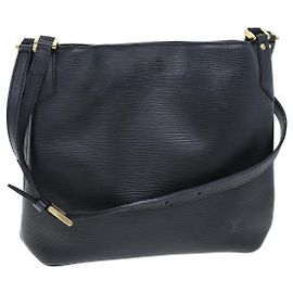 Louis Vuitton Mandara Handbag Epi Leather MM Black