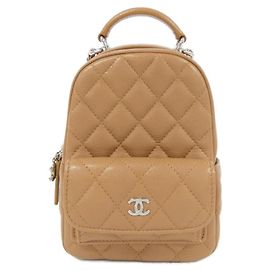 Chanel Timeless Classic Line Backpack Beige