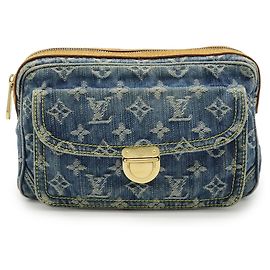 Louis Vuitton Monogram Denim Bum Bag Blue