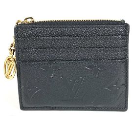 Kartenetui Monogram Empreinte Louis Vuitton Schwarz