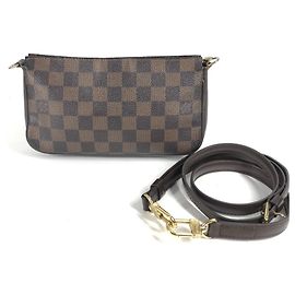 Borsa a Spalla Pochette Damier Navona Louis Vuitton Marrone Damier ebene
