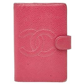 Chanel Coco Mark 5-Hole Notebook Cover Pink