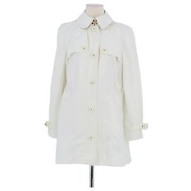 Burberry Weiße Jacke Weiß
