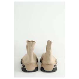 Balenciaga-Tênis Altos Speed Marrom-Marrom