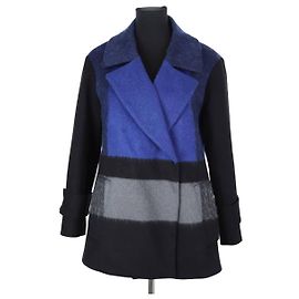 Paule Ka Blue wool coat Blue