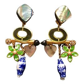 Christian Lacroix Jarrones Multicolor Dorado