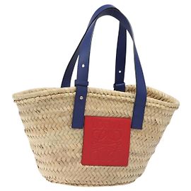 Loewe Basket Tote Raffia Medium Beige