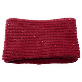 Écharpe en cachemire tricotée à sequins bordeaux Loro Piana Bordeaux