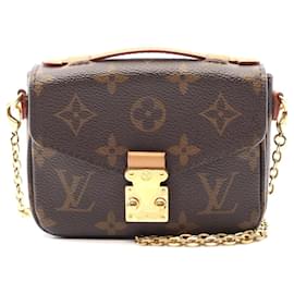 Louis Vuitton-Bolsa de mão Micro Metis Monogram Louis Vuitton-Marrom