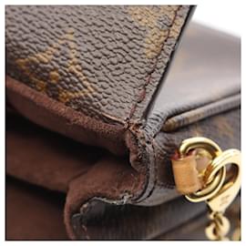 Louis Vuitton-Bolsa de mão Micro Metis Monogram Louis Vuitton-Marrom