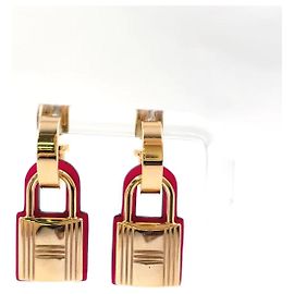 Orecchini O Kelly PM Hermès Oro Rosa D'oro Metallico
