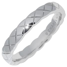 Chanel-Chanel Coco Crush Au750 White Gold Ring Size 14-Silvery,Metallic