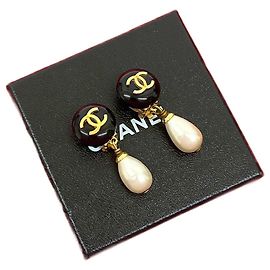 Orecchini Chanel Coco Mark D'oro Metallico