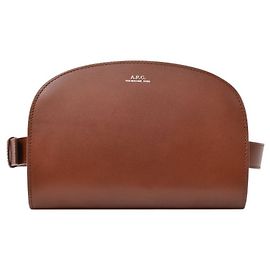 Apc Bolsa de cintura Demi-Lune em couro marrom Marrom