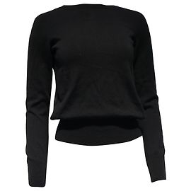Moschino Pullover aus schwarzer Schurwolle Schwarz