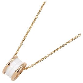 Bulgari Collana BVLGARI B-zero1 in Au750 e ceramica Bianco