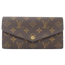 Cartera Larga Monograma Sarah de Louis Vuitton Castaño