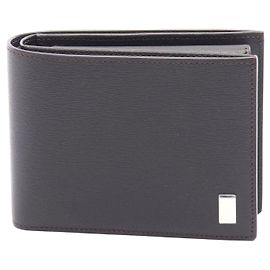 Alfred Dunhill Dunhill Leather Bifold Wallet Brown Brown