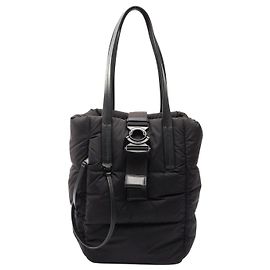 Bolsa tote de nylon e couro Moncler XANDER Preto