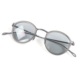 Giorgio Armani Yuichi Toyama Titanium Sunglasses Silvery Metallic
