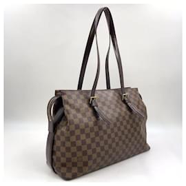 Louis Vuitton-Louis Vuitton Chelsea Damier Ebene Tote Bag-Brown