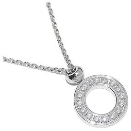Piaget K18WG Diamant Anhänger Halskette Weiß