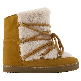 Botas Ankle Nowles Gf - Isabel Marant - Pelo - Branco Branco