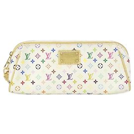 Louis Vuitton Multicolore Kate Coated Canvas Pouch White